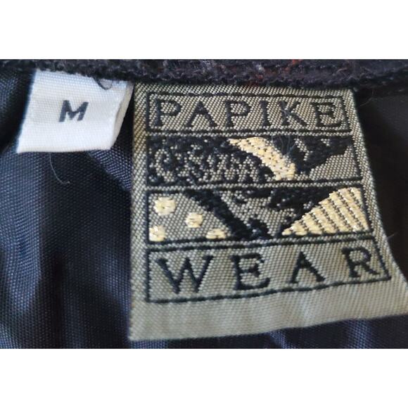 Papike Womens Brown Vest M Made In California Artisan Fabric Boho Funky Unique - Picture 4 of 9